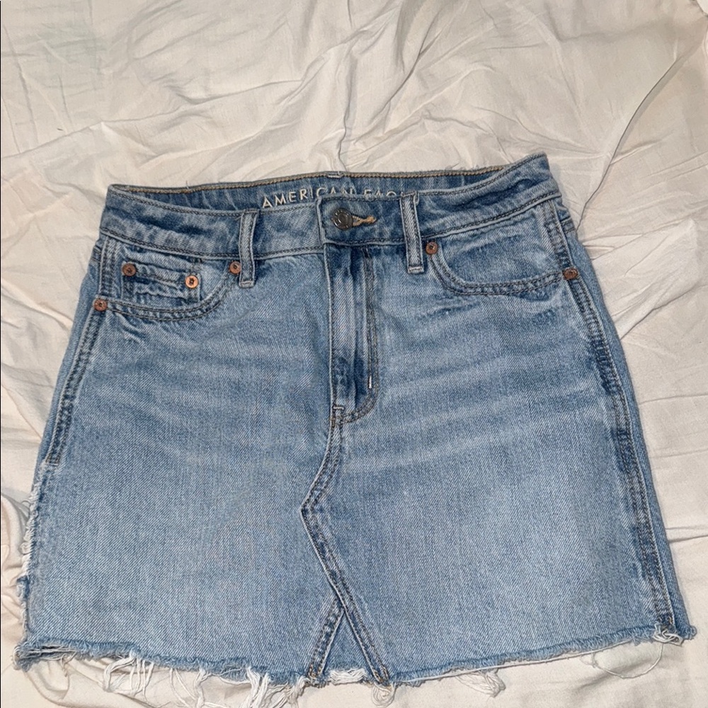 American Eagle Outfitters Blue Mini Pencil Skirt